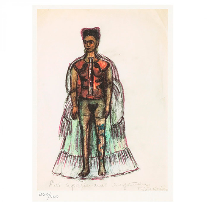 Las apariencias enga?an (1934), dibujo de Frida Kahlo