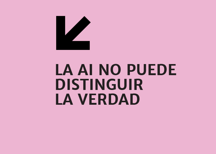 La AI no puede distinguir la verdad